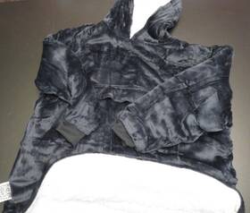 Etzdcdt-02-grey Yescool New Wearable Blanket Hoodie Kids Oversized Child Grey 30 Inch Long