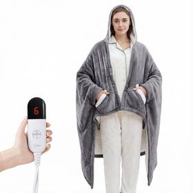 Ylttz-d963-001-1-620-gr-4070 Yilote Electric Flannel Throw Blankets Wearable Heated Blanket 7 Level Heating And 1-4 H