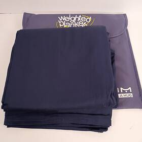 Ynm 850017233133 Duvet Cover For Weighted Blanket 60 Inch X80 Full Queen Navy Blue Open Box
