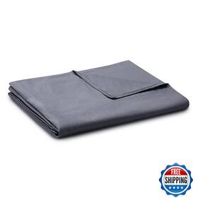 B0b2596dnr Ynm Exclusive Cotton Duvet Cover For Weighted Blankets 16 Strings Dark Grey