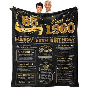 Yufrtck 727112377218 65th Birthday Gifts For Women Men 65 Year Old Woman Man