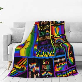 Aii2hv-6etsw6 Yyfd Pride Blanket Rainbow Throw Lgbt Splicing Flannel Blankets