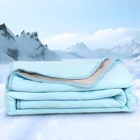 25blk3-cool-blue-xl Zakapaws Cooling Blanket For Dogs - Q-max 0.4 Waterproof Pet 50x60 Inch Light Blue
