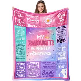 Tz-nqnx-01 Zawqiye Granddaughter Gifts From Grandma Birthday For Blanket 60 Inch X50