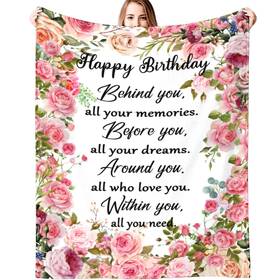 Zcbeq 639406644886 Birthday Gifts For Women Happy Decorations Throw Blanket Ideas And Me