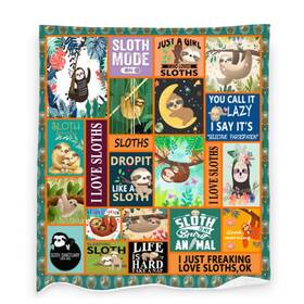 Myhunsssssssna-441683920 Zcvojmu Sloth Blanket Super Soft Warm Flannel Throw Blankets For Couch Sofa Gif