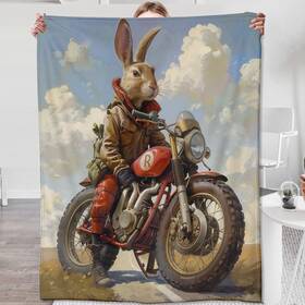 Bunnybl40605025060 Zeleda Bunny Blanket For Girls Adults Gifts Bedding Decor Flannel Motorc
