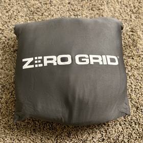 X002e3rn3n Zero Grid Travel Blanket Gray With Pocket Press Fastening Solid Rectangular