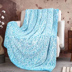 Zhiku 648564290309 Blue Leopard Print Throw Blanket For Women Ultra Soft Warm Cheetah Fle Zhiku 648564290309 Blue Leopard Print Throw Blanket For Women Ultra Soft Warm Cheetah Fle