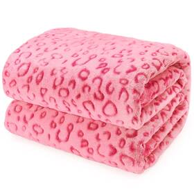 Zhiku 683132760617 Soft Fleece Blankets Throw Blanket Lightweight Pink 40 Inch X50