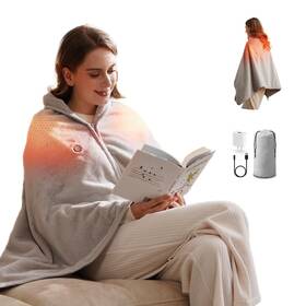 P211c Zireot Wearable Shawl Blanket Adapter Included No Battery Suitable For Home And Outdoor