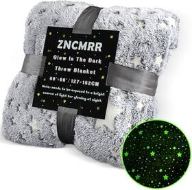 Dt10tz1b000 Zncmrr Blanket Reversible Bed Throw Warm Plush Fleece Bedding 50 Inch X 60 Gray