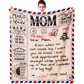 Zorket 313826439192 Letter To My Mom Blanket Mothers Day Birthday Gifts For From Daughter Son M