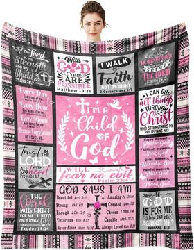 Zorket 313826469908 Christian Blanket Gifts For Women Scripture Bible Verse 60 Inch X50 Con