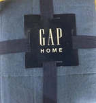 Gap Home Quilted Jersey Organic Cotton Sherpa Reverse Throw Blanket 50X60 Blue. Fixed Price $44.00.
