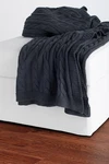 50X60 Rizzy Home Blue Solid Knitted Soft Throw Blanket TH0147 - Aprx 50" 60". Fixed Price $87.50.