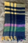 St Mary's Vintage Ohio 100% Pure Wool 54 X Throw Blanket Purple, Green, Blue. Fixed Price $45.00.