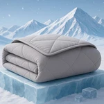 Zonli Cooling Blanket For Hot Sleepers, 90"X90" Queen, Q-max 0.5 Lightwei. Fixed Price $44.99.