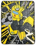Transformers Throw Blanket Bumblebee Soft Cozy Plush Fleece 45" X 60". Fixed Price $29.69.