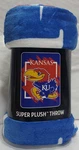 Kansas Jayhawks 46" By 60" Dimensional Micro Raschel Throw Blanket - Ncaa. Fixed Price $24.99.