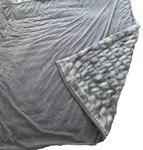 Used Mon Chateau Luxe Faux Fur Throw - Ruched Gray Size 70 In 1352601. Fixed Price $49.99.