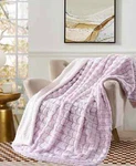 Royal Luxe Reversible Micromink To Faux-sherpa Tie-dye Throw, 50" 60", Various. Fixed Price $28.99.