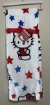 Sanrio Hello Kitty Patriotic Fourth Of July Red White Blue Throw Blanket 60X70". Fixed Price $33.00.