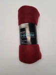 Living Solutions Solid Fleece Throw 50"X60" Red. Fixed Price $8.50.