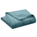 Pacific Blue 100% Cotton Twin Size Blanket Soft Breathable Knit Throw Hotel. Fixed Price $47.80.