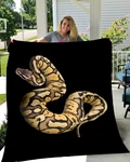 Personalized Snake Fleece Blanket Cozy Couch Sofa Plush Bedding Adult Kid Gift. Fixed Price $58.99.