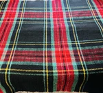 Abercrombie & Fitch Red Black Green Festive Plaid Blanket Scarf 23"W X65"L. Fixed Price $18.00.