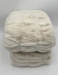 Pottery Barn Faux Fur Ruched Throw 60 80 Ivory. Fixed Price $189.00.