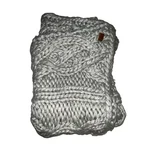 Ugg Gray Chunky Knit Throw Blanket Size 77 X 31. Fixed Price $189.00.