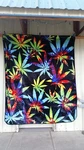 Tye Dye Marijuana Leaves Leaf Weed Cannabis Pot Queen Size Blanket. Fixed Price $59.12.