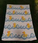 IN2GREEN Ducky Reversible Cotton Knit Throw Blanket 30X40. Fixed Price $105.00.