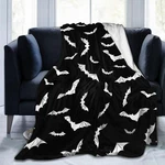 Bats Halloween Goth Fleece Flannel Blanket Throw Warm Lightweight 50X40 Art. Fixed Price $29.87.