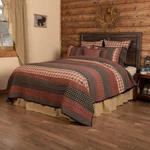 Rustic King Quilt Red Patchwork Beckham Cotton Striped Bedroom Decor Vhc Brands. Fixed Price $169.95.