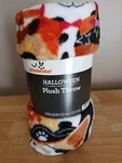 Halloween Throw Costumed Dogs Breeds Rolled Plush 50"X60". Fixed Price $21.00.