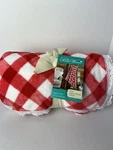 Pioneer Woman Gingham Velvet Plush Throw With Crocheted Trim Nwt 50 X72. Fixed Price $22.59.