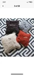 Slpr Mongolian Lamb Fur Throw Pillow Covers 20X20 Pristine Blue Set Of. Fixed Price $120.00.