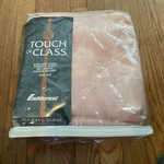 Vintage Fieldcrest Touch Of Class Blush 100% Acrylic Satin Trim King Blanket. Fixed Price $74.99.