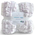 New! Royal Luxe Reversible Faux Micro-mink Sherpa Throw Blanket 50" 60" Violet. Fixed Price $29.99.