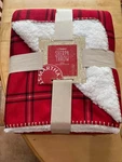 Martha Stewart Classic Sherpa Throw Blanket. Fixed Price $6.70.