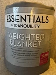 Essentials By Tranquility Weighted Blanket 48" X 72" 12 Lb Pewter Gray New. Fixed Price $16.24.