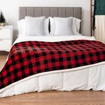 Pavilia Buffalo Plaid Sherpa Blanket King Fuzzy Black Checkered Flannel. Fixed Price $64.89.
