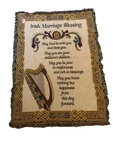 Bridgets Of Erin Throw Marriage Blessing Ireland Celtic Bridal Anniversary Gift. Fixed Price $80.99.