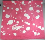 Lacoste Beach Bath Towel Blanket Pink Crocodile Alligator Splatter Mint 36X67. Fixed Price $32.99.