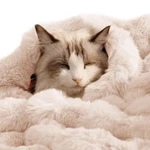 -warming Cat Blanket, Dual-side Plush Sherpa Throw With Anti-static, Snuggle .... Fixed Price $27.91.