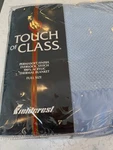 Vtg Fieldcrest Touch Of Class Blue 100% Acrylic Satin Trim Full Blanket Waffle. Fixed Price $79.97.