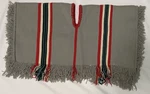 Vintage Classic Heavy Woven Mexican Blanket Poncho With Fringe & Open Sides. Fixed Price $27.00.